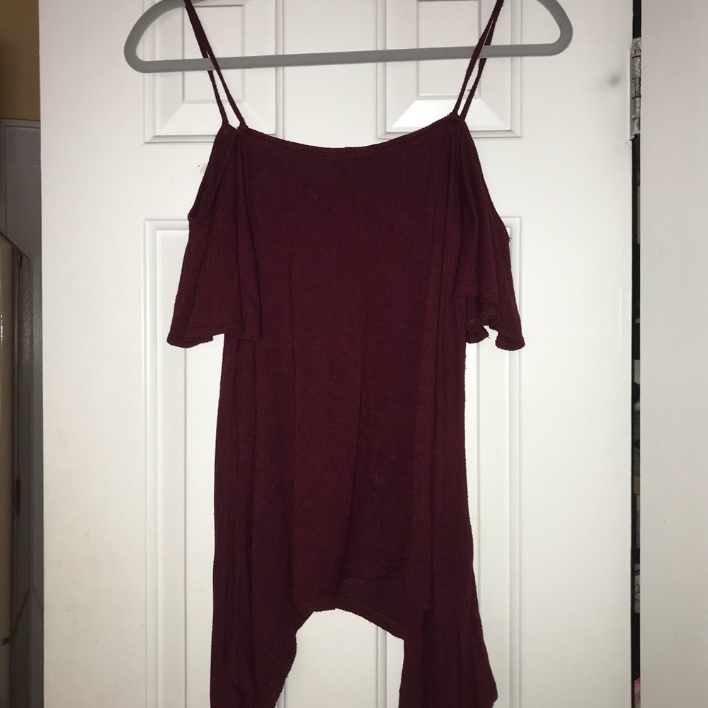 Spaghetti strap cotton shoulder shirt Size M